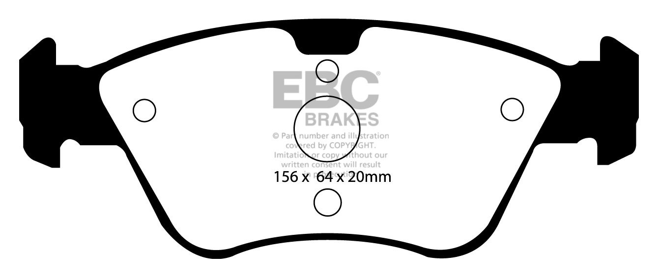 EBC Brakes MERCEDES E-Class (W210) E320 TD Sedan 97-2003 Remblok