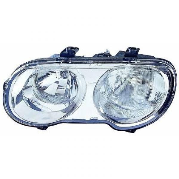 Koplamp links ROVER 25. 99-04 DEPO H7+H1/Chroom