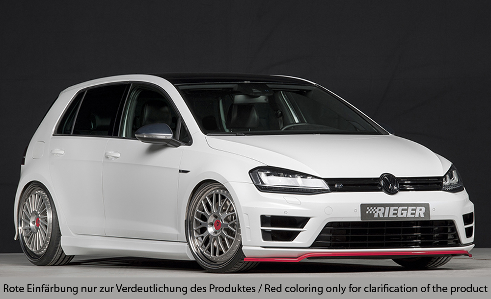 Spoilerzwaard Rieger VW Golf 7 R-Line 13-16 Glossy Black