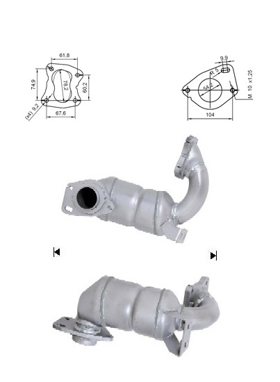 Renault MODUS 1.5TD DCI 1461 cc 60 Kw / 82 cv K9K 750 Magnaflow