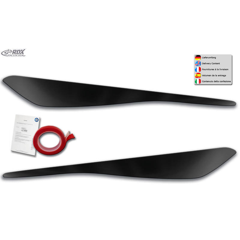 Head light spoilers  Ford Fiesta MK8 2017-2022 (ABS)