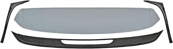 DakSpoiler VW Golf VII incl. zijkanten Glans Zwart