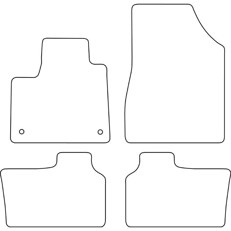 Set velour car mats  Renault Kangoo III MPV 2021-