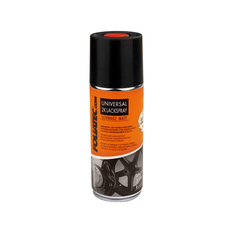 Foliatec Universal 2C Spray Paint Kit - matt black 3x400ml