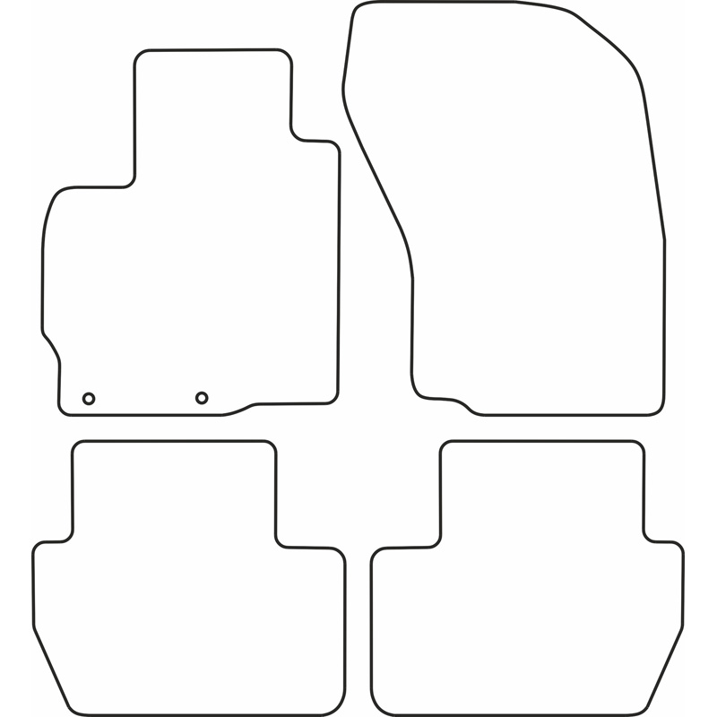 Set velour car mats  Peugeot 4007 2008-