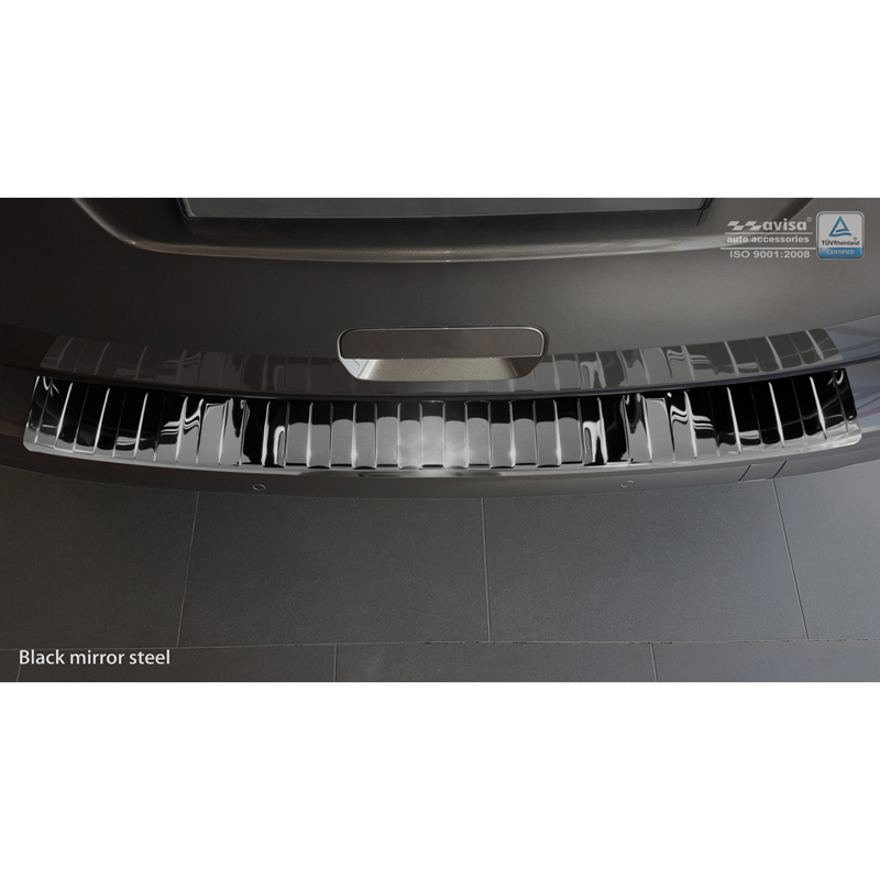 Black Mirror Stainless Steel Rear bumper protector  Citroën Spacetourer / Peugeot Traveller / Toyota Proace Verso 2016- 'Ribs'