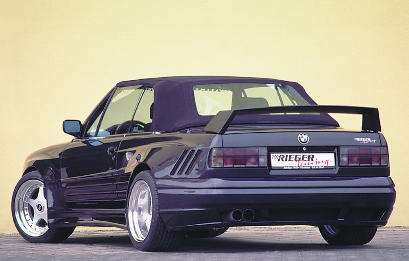 Achterspoiler zonder 3e remlicht BmW E30 Polyester  Rieger