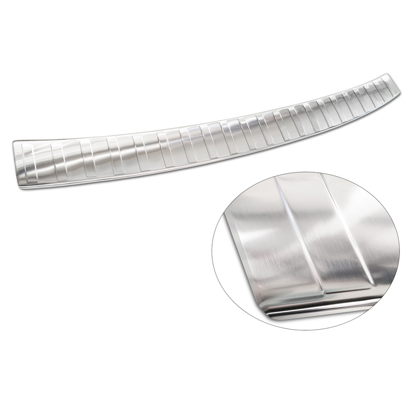 Stainless Steel Rear bumper protector  Volkswagen Crafter & MAN TGE 2017- 'Ribs' ('XL'-version)