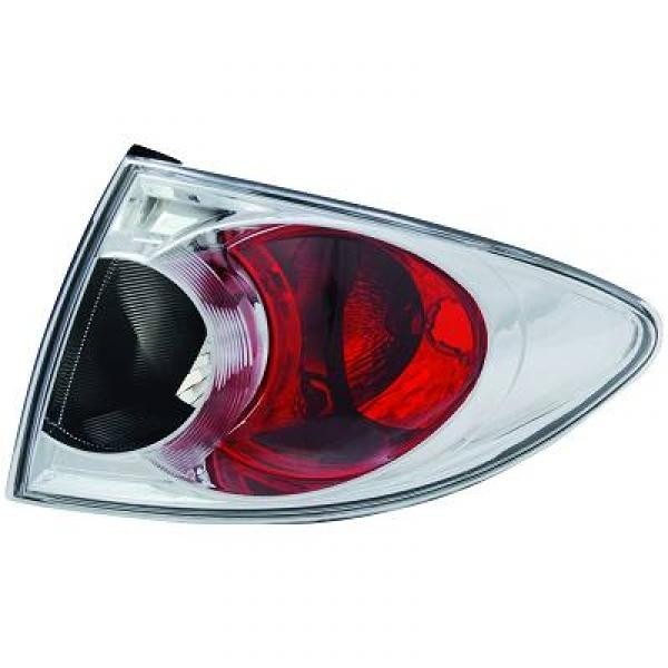 Achterlicht L.BUITEN Mazda 6 02-05 . BUITEN/Chroom