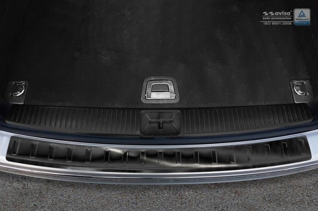 Achterbumperprotector Mini Clubman F54 2015- 'Ribs' Zwart RVS