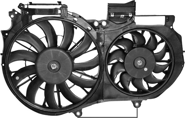 DOPPELRadiator FAN Audi A4 8E 00-07 voor 1017004 2.4/3.0 V6