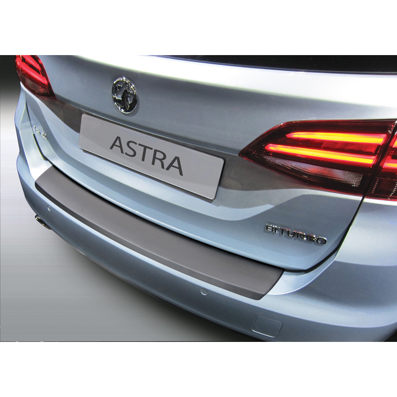 ABS Rear bumper protector  Opel Astra K Sportstourer 12/2015-09/2021 Black