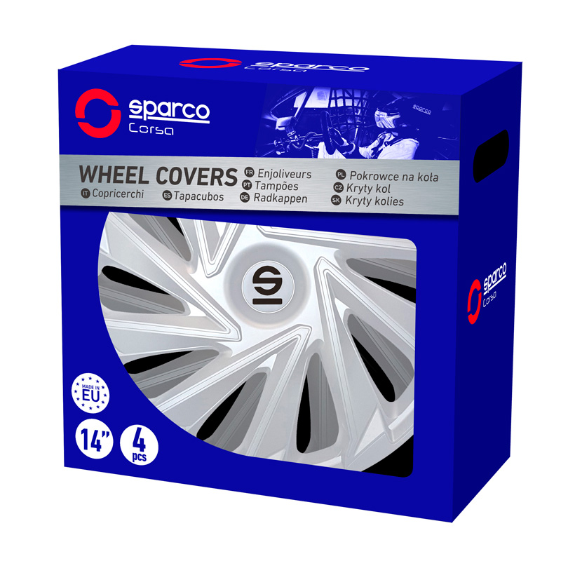 Sparco Wheel Covers Varese - 16-inch - Silver - Set of 4 pieces