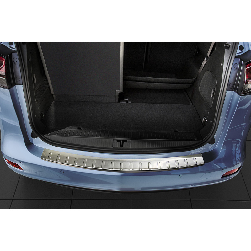 Stainless Steel Rear bumper protector  Opel Zafira C 2012- 'Ribs'
