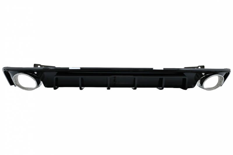 Diffusor Audi A6 S-Line C8 Glanzend Zwart incl. sierstukken