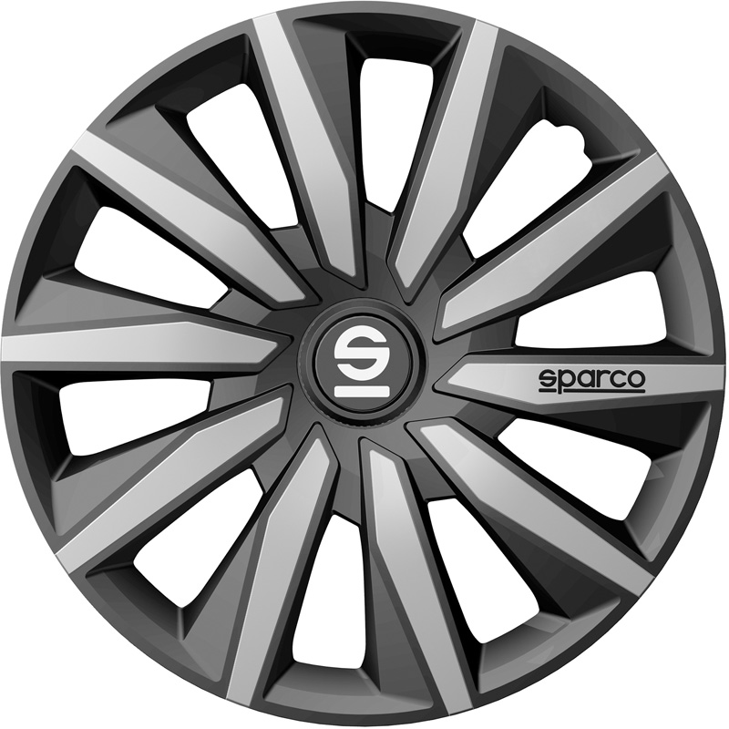Sparco Wheel Covers Milano - 16-inch - Grey/Silver - Set of 4 pieces