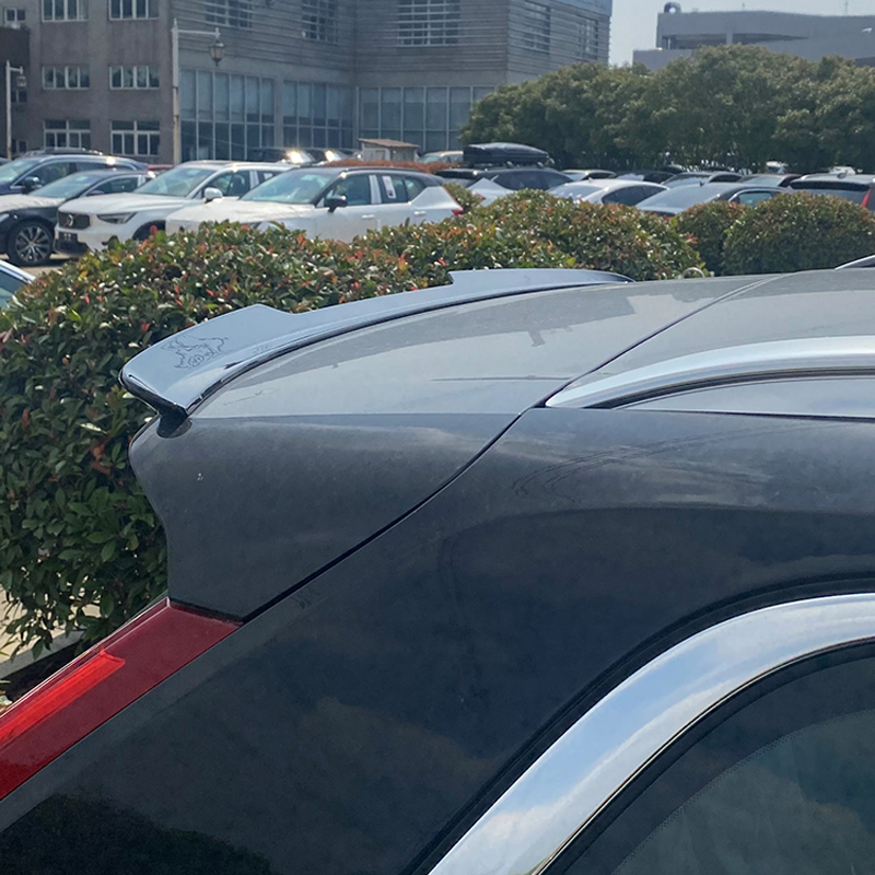 Dakspoiler (Spoiler Cap)  Volvo XC90 II R-Design 2015-2019 & Facelift 2019-2024 (ABS Glanzend zwart)