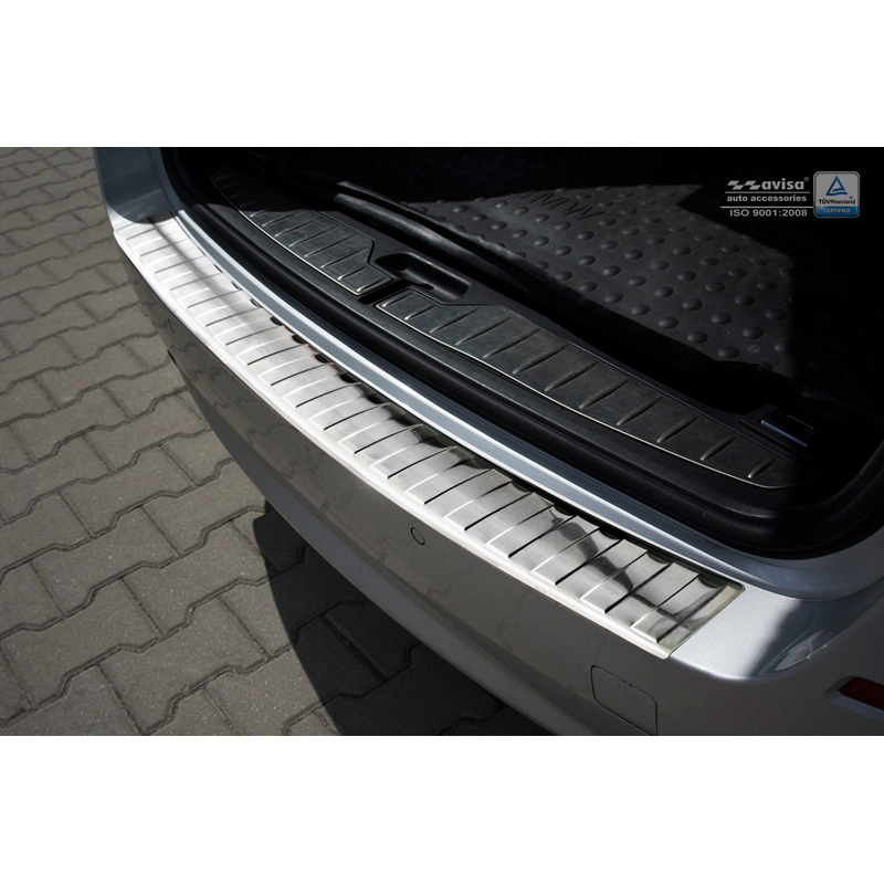 Stainless Steel Rear bumper protector  BMW 5-Series F11 Touring 2010-2017 'Ribs'