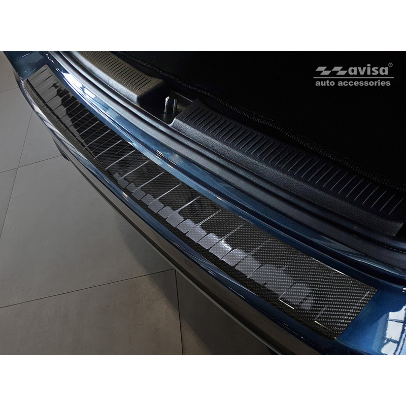 Echt 3D Carbon Achterbumperprotector  Mercedes B-Klasse W247 2019-