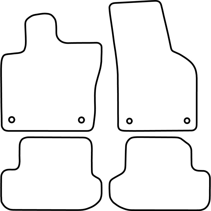 Set velour car mats  Volkswagen Beetle 2011-