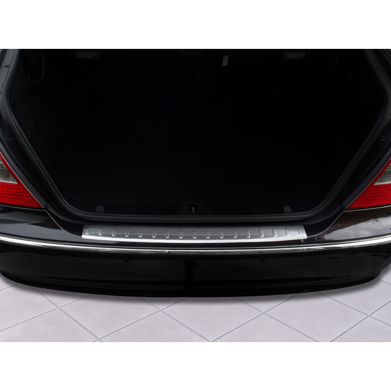 Stainless Steel Rear bumper protector  Mercedes E-Class W211 2002-2009 'Ribs'