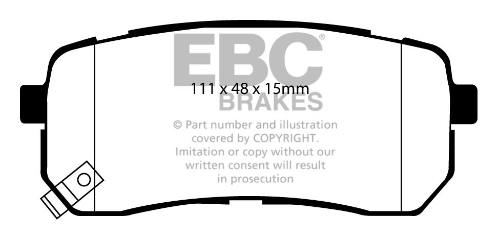 EBC Brakes KIA Sedona 2.7 2006-.. Remblokken achterzijde