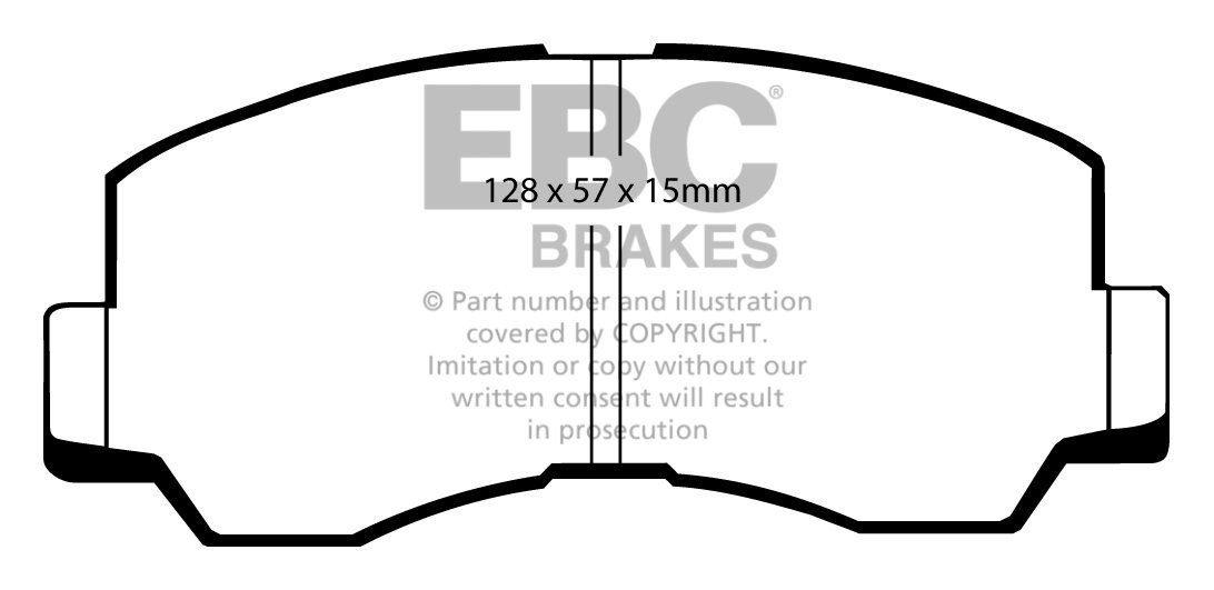 EBC Brakes MITSUBISHI Galant 1.6 (V161) 81-85 Remblokken voorzij