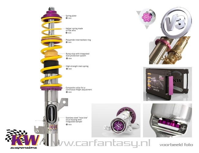 Schroefset KW V3 inox Alfa Mito 955 1.3 JTDM 09/2008-