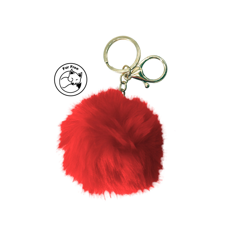 Simoni Racing Sleutelhanger Fluffy Fur - Rood