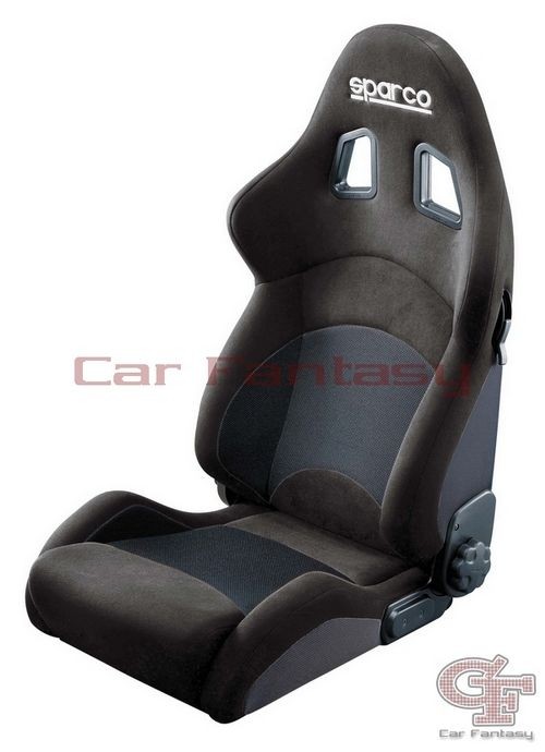 Sportstoel Sparco "Monza" Stof Zwart