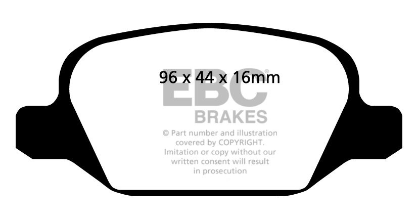 EBC Brakes ALFA ROMEO Mi.To 1.4 Turbo (135) 2010-.. Remblokken a