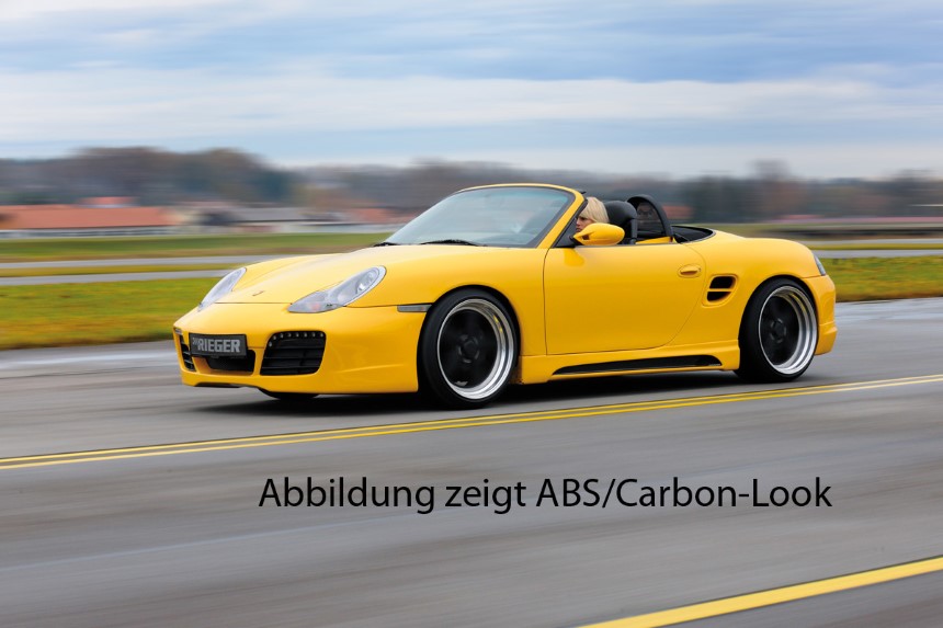 Zijskirts Porsche Boxster Rieger met uitsparing