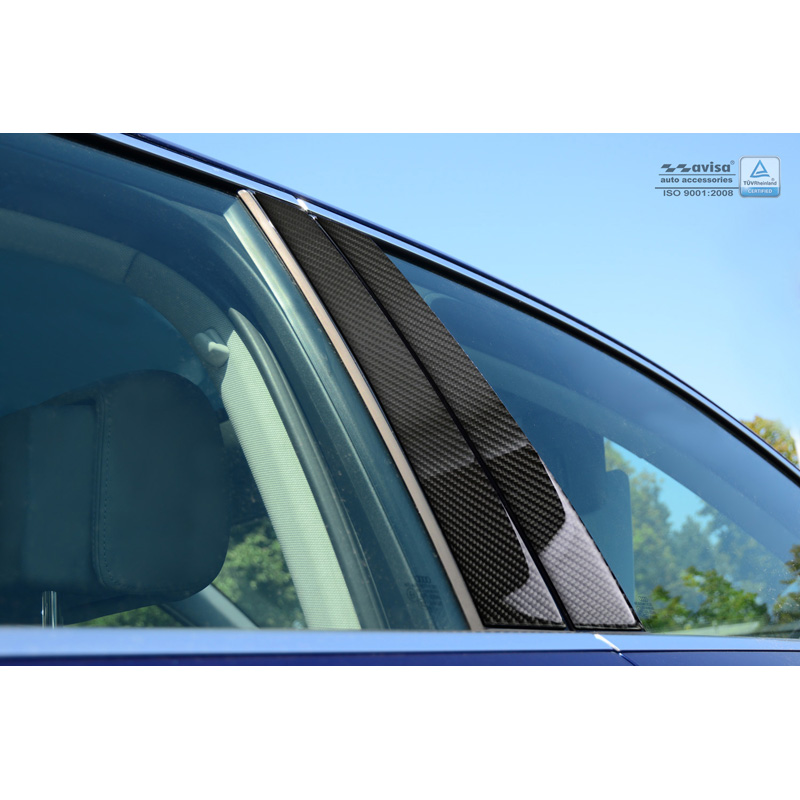 B-Pillars covers  Audi A3 8V Sedan 2016- Black Carbon