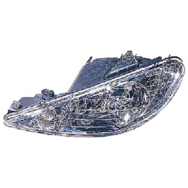 Koplamp links Peugeot 206 98->> DEPO H7+H7