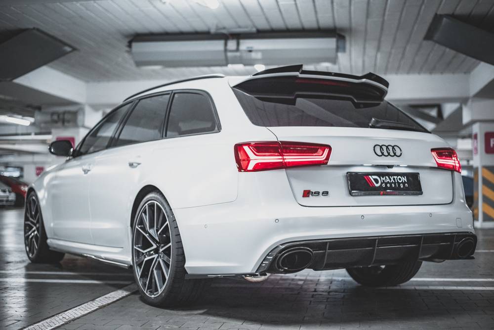 Spoiler V.2 Audi RS6 C7 Maxton Glans Zwart