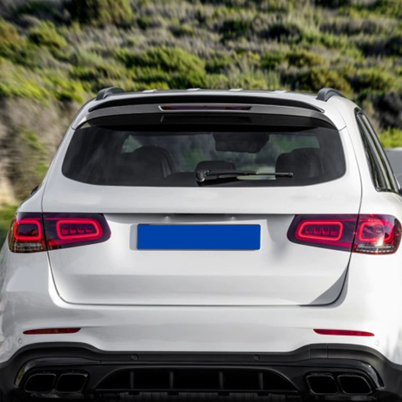 Roof spoiler (Spoiler Cap)  Mercedes GLC X253 2015-2022 (ABS Glossy Black)