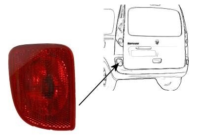 mistachterlicht, links Renault Kangoo, 2008 -