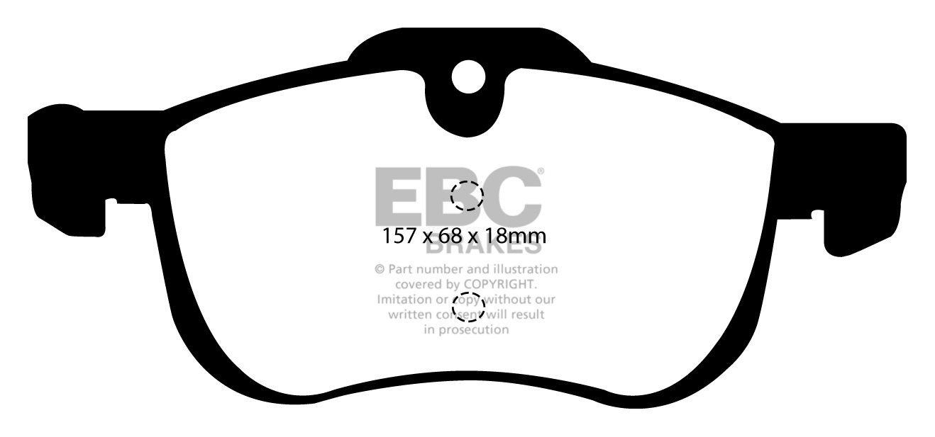 EBC Brakes MG ZT-T 1.8 Turbo 2002-2005 Remblokken voorzijde