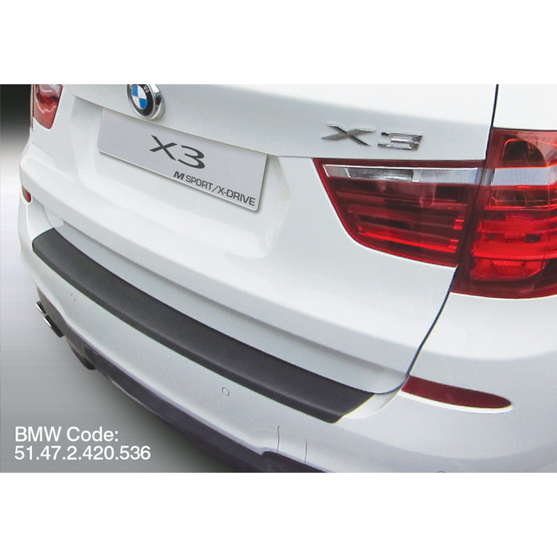 ABS Rear bumper protector  BMW X3 F25 2014-2017 'M-Sport' Black