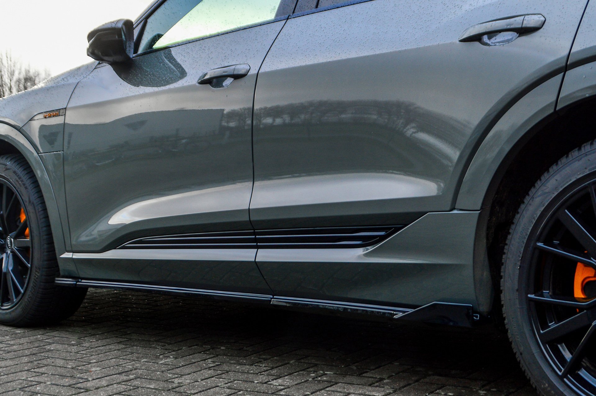 Zijskirts Audi E-Tron S-Line IN Tuning Glans Zwart