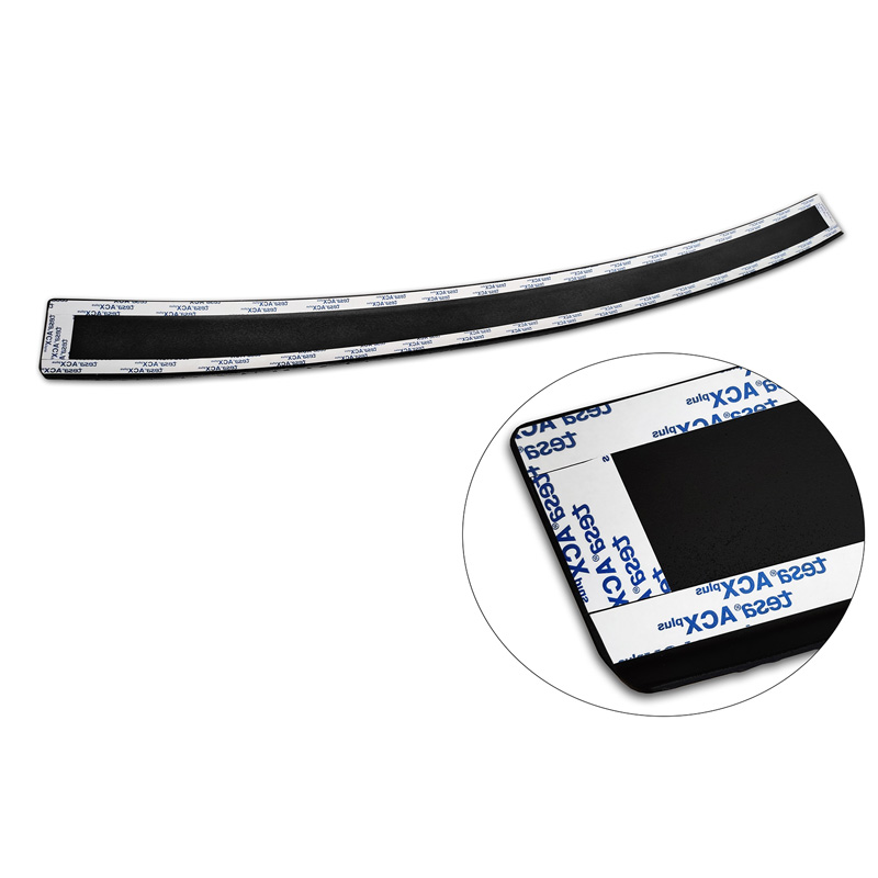 Matt Black Aluminum Rear bumper protector  Skoda Octavia IV Kombi 2020-2024 & FL 2024- (incl. RS, excl. Scout) 'Riffled Plate'