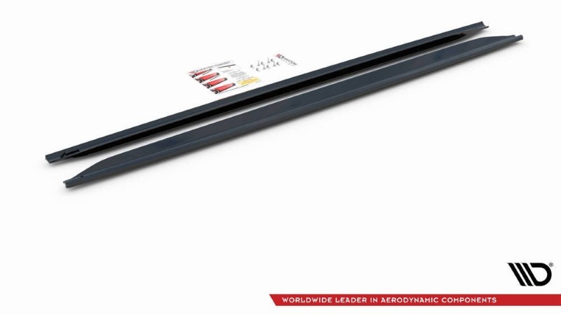 Zijskirts Diffusers Audi RS4 B7 Glanzend Zwart