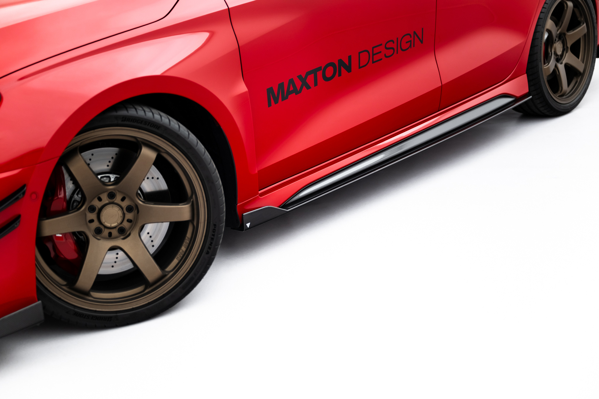 Set of Prepreg Carbon Fiber Zijskirts Audi RS3 Sedan 8Y Facelift – Maxton Design