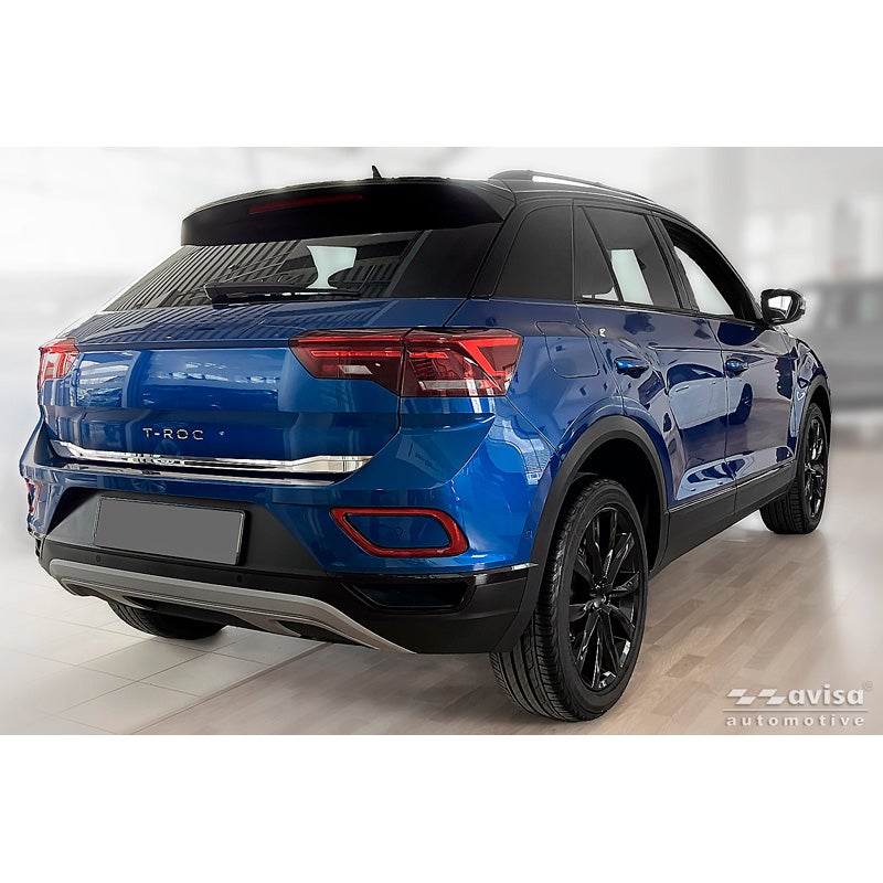 Avisa Chrome Stainless Steel Trunk Tailgate Trim Cover  Volkswagen T-Roc 2017-2022 & Facelift 2022-2025 (incl. Cabrio)