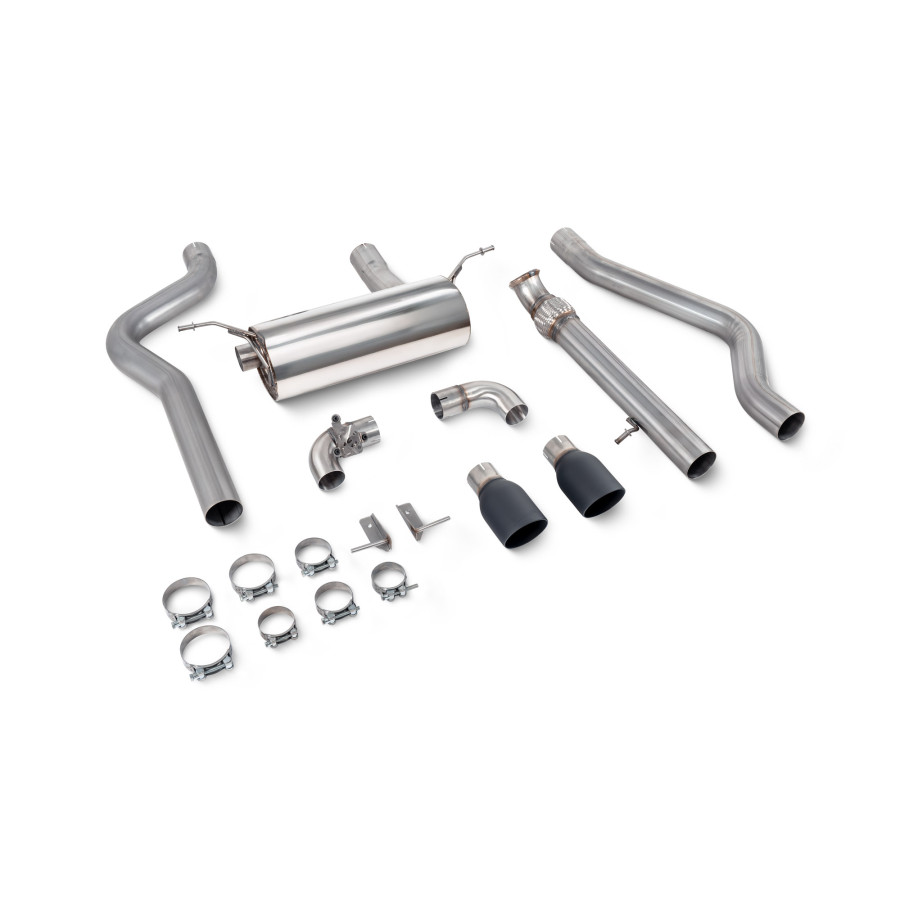 BMW 2 Series F22 M235i 3.0L Non-resonated cat-back system with valve Scorpion