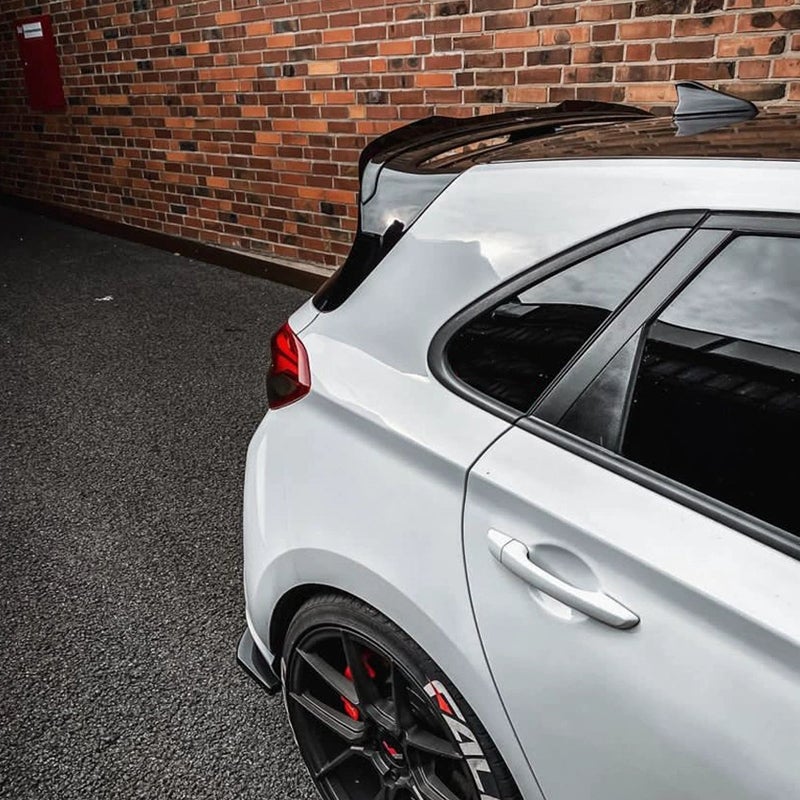 Roof spoiler (Spoiler Cap)  Hyundai i30N (PDE) 2017- (ABS Glossy Black)