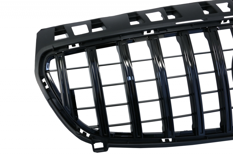 Grill Mercedes A-Klasse W176 12-15 Zwart Glans