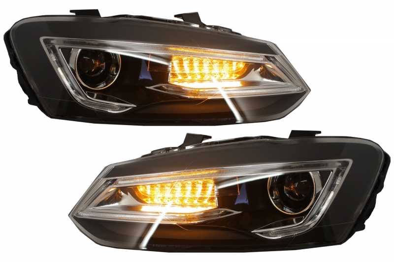 These headlights are designed to complete the sporty design of your Volkswagen POLO 6R / 6C / 61.