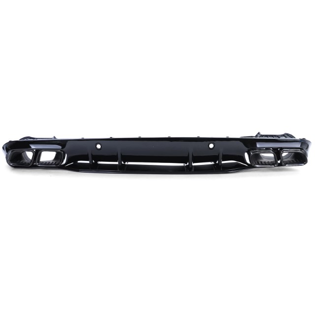 Diffusor Mercedes C205 A205 Coupe / Cabrio 15-19 C63 Design Zwart