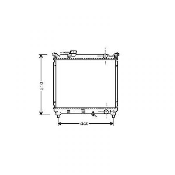 Radiator VITARA JLX. 88-97 425x490x27 1.6I 8V